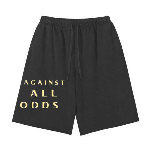 G77 “Against All Odds” Snow Washed Raw Hem Shorts